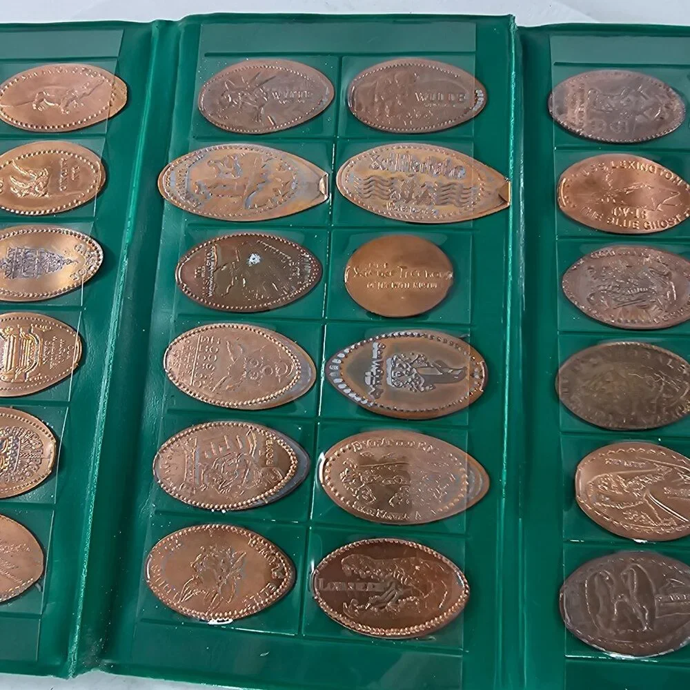 Pressed Pennies Collecting Book San Antinio Zoo Sea World Universal Studios
